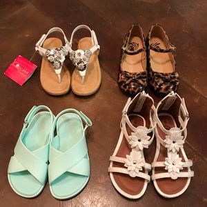 Toddler girl shoe bundle, size 9 & 10.